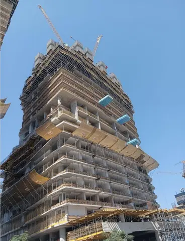 Ход строительства Sobha Seahaven Tower B & C, Dubai Marina — 17 марта 2026, готовность 26.89%, снимок 2 из 21