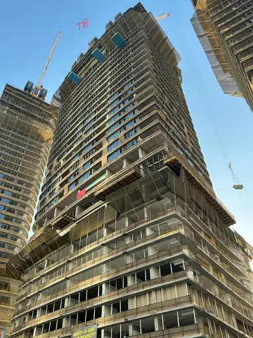 Ход строительства Sobha Seahaven Tower B & C, Dubai Marina — 11 июня 2026, готовность 32,23%, снимок 2 из 4