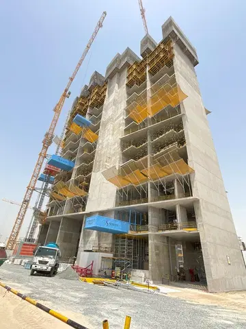 Ход строительства 330 Riverside Crescent, Sobha Hartland 2 — 16 апреля 2025, готовность 23.40%, снимок 1 из 8