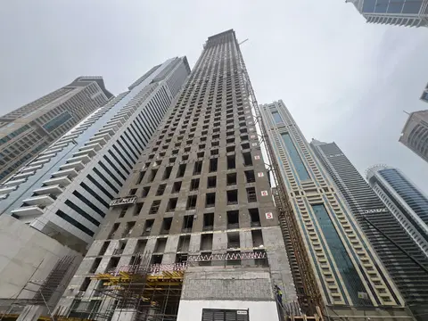 Ход строительства Aeternitas Tower, Dubai Marina — 12 марта 2026, готовность 48,72%, снимок 8 из 8