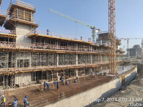 Azizi Venice 4, Azizi Venice construction progress — 10 September 2024, 19.43% complete, photo 5 of 5