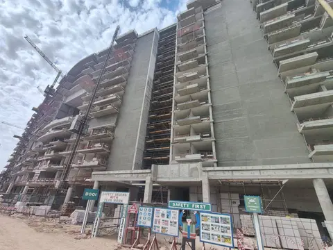 Azizi Venice 4, Azizi Venice construction progress — 21 January 2026, 57.25% complete, photo 7 of 11