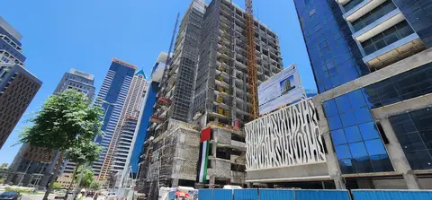 Ход строительства The Quayside, Business Bay — 9 июня 2026, готовность 54,57%, снимок 2 из 9