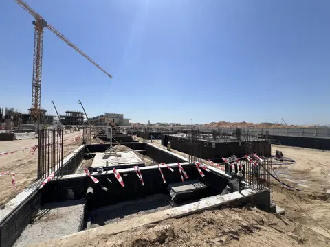 Ход строительства The Lakeview Villas By Ellington, Majan — 9 июня 2026, готовность 9,82%, снимок 2 из 6