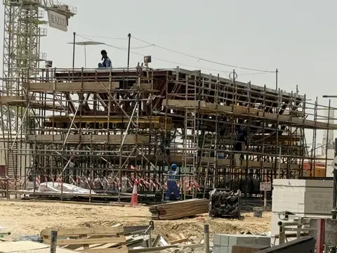 Azizi Venice 5, Azizi Venice construction progress — 31 July 2025, 45.13% complete, photo 3 of 7