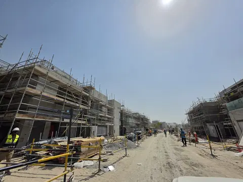 Sobha Reserve, Liwan construction progress — 5 August 2026, 75.01% complete, photo 4 of 12