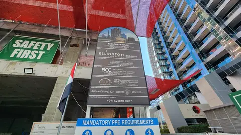 The Crestmark, Business Bay construction progress — 23 December 2025, 31.52% complete, photo 6 of 12