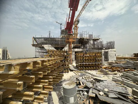 Ход строительства Aveline Residences, JVC District 16 — 25 июня 2026, готовность 42,23%, снимок 8 из 9