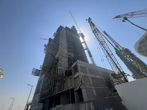 Boutique 23, Al Jaddaf construction progress — 24 February 2026, 35.10% complete, photo 2 of 7