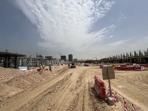 Ход строительства Haven By Aldar 1, DubaiLand Residence Complex — 13 апреля 2026, готовность 27.64%, снимок 4 из 8