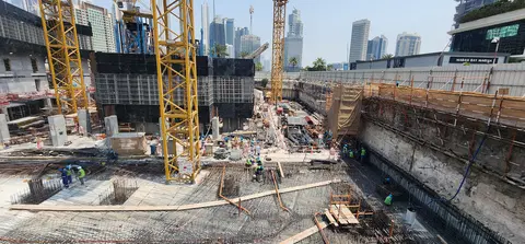 Ход строительства Regent Residences Dubai Sankari Place, Business Bay — 21 июля 2026, готовность 8,89%, снимок 4 из 5