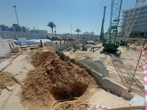 Acube Electra, JVC District 14 construction progress — 2 April 2025, 4.92% complete, photo 3 of 4