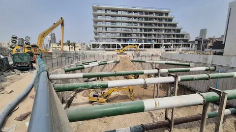 Acube Electra, JVC District 14 construction progress — 17 July 2025, 5.63% complete, photo 1 of 3