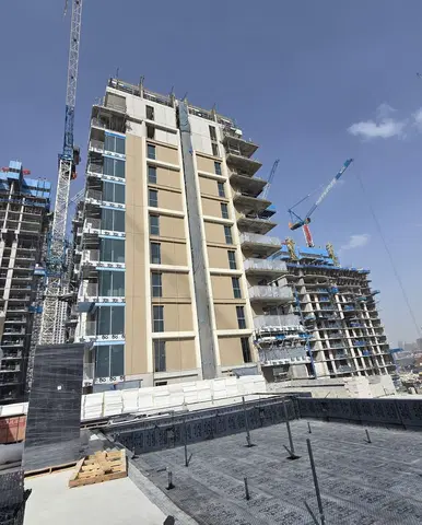 Ход строительства Aeon Towers, Dubai Creek Harbour — 23 марта 2026, готовность 63.55%, снимок 8 из 16