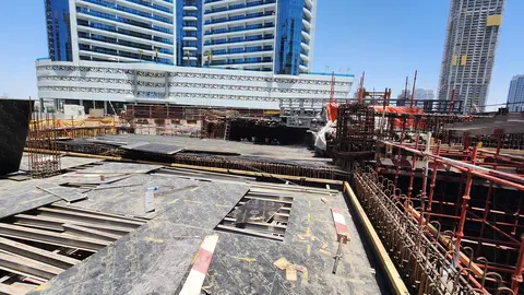 Vela Viento by Omniyat, Business Bay construction progress — 18 May 2026, 21.81% complete, photo 8 of 9