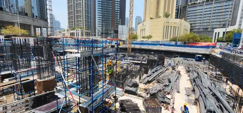 Opulent Residences, Downtown Dubai construction progress — 27 July 2026, 8.49% complete, photo 2 of 5