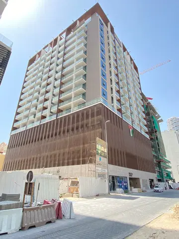1wood Residence, Jumeirah Village Circle construction progress — 8 July 2026, 93.67% complete, photo 6 of 6