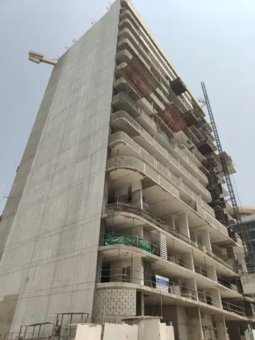Ход строительства SquareX Residence, JVC District 10 — 1 сентября 2026, готовность 57,97%, снимок 2 из 11