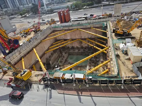 Ход строительства Bayz 101 By Danube, Business Bay — 16 апреля 2026, готовность 9,33%, снимок 2 из 4