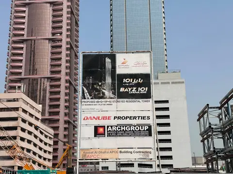 Bayz 101 By Danube, Business Bay construction progress — 12 August 2026, 10.00% complete, photo 3 of 4