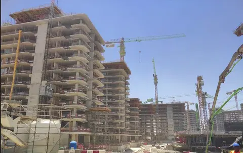 Azizi Venice 7, Azizi Venice construction progress — 22 June 2026, 29.19% complete, photo 3 of 3