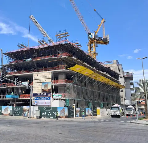 One Park Central, JVC District 15 construction progress — 11 March 2026, 20.08% complete, photo 8 of 9
