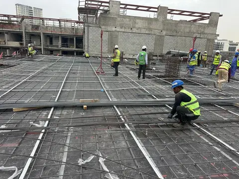 One Park Central, JVC District 15 construction progress — 11 March 2026, 20.08% complete, photo 5 of 9