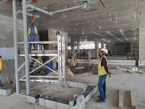 One Park Central, JVC District 15 construction progress — 11 March 2026, 20.08% complete, photo 4 of 9