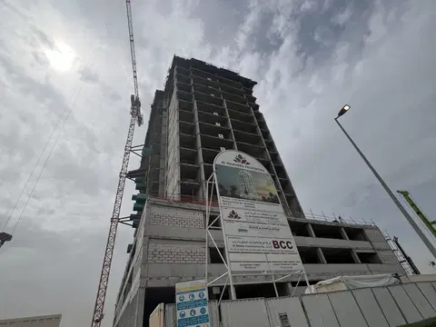 Ход строительства Barari Parkview By Al Mawared, Majan — 13 апреля 2026, готовность 42,32%, снимок 6 из 8