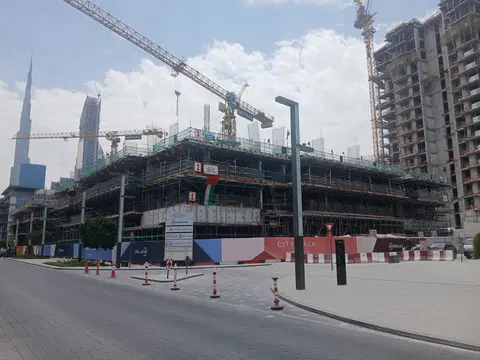 City Walk Northline 2, Al Wasl construction progress — 18 May 2026, 22.62% complete, photo 6 of 14
