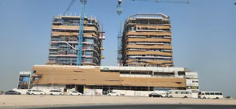 Hatimi Residences by Treppan Living, Dubai Islands construction progress — 4 August 2026, 50.77% complete, photo 2 of 9