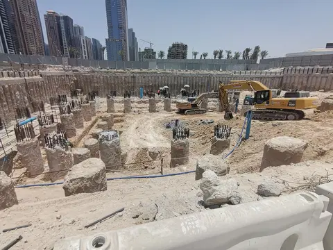 Mercer House, Uptown Dubai construction progress — 4 June 2025, 5.82% complete, photo 1 of 6