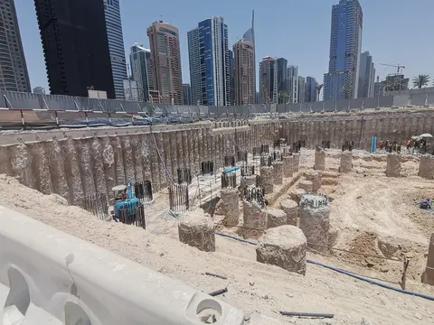 Mercer House, Uptown Dubai construction progress — 4 June 2025, 5.82% complete, photo 3 of 6