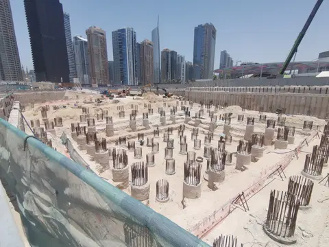 Mercer House, Uptown Dubai construction progress — 4 June 2025, 5.82% complete, photo 2 of 6