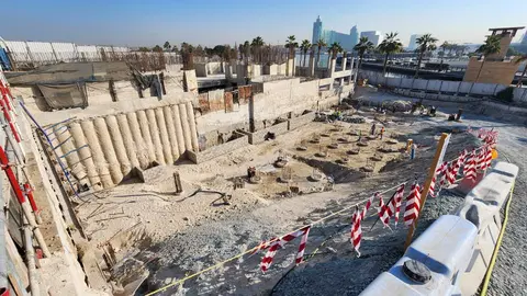 Art Bay East, Healthcare City Phase 2 construction progress — 27 November 2025, 7.03% complete, photo 1 of 5