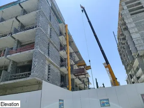 Casa Vista Residence By Golden Woods, Jumeirah Village Circle construction progress — 28 April 2025, 48.31% complete, photo 3 of 6