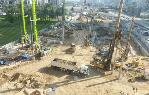 Damac City 2, Al Wasl construction progress — 9 April 2026, 5.68% complete, photo 1 of 3