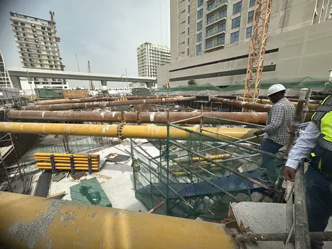 Primero Residences, Al Furjan construction progress — 23 April 2026, 14.71% complete, photo 3 of 5