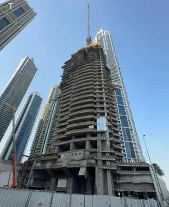 Six Senses Residences Dubai Marina, Dubai Marina construction progress — 25 September 2026, 26.66% complete, photo 4 of 10