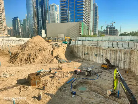 Ход строительства Diamondz by Danube, Jumeirah Lakes Towers — 9 января 2025, готовность 4.17%, снимок 2 из 3