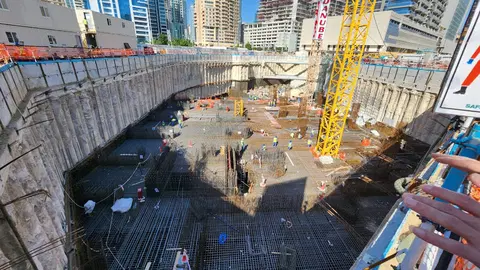 Ход строительства Diamondz by Danube, Jumeirah Lakes Towers — 22 декабря 2025, готовность 9.62%, снимок 3 из 7