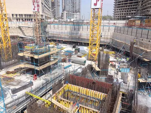 Ход строительства Diamondz by Danube, Jumeirah Lakes Towers — 1 апреля 2026, готовность 11.51%, снимок 6 из 6