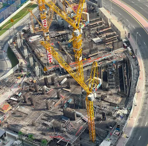 Ход строительства Diamondz by Danube, Jumeirah Lakes Towers — 20 июля 2026, готовность 16,32%, снимок 3 из 8