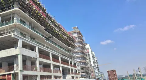 Ход строительства Azizi Jewel, Al Furjan — 13 апреля 2026, готовность 26,58%, снимок 3 из 4