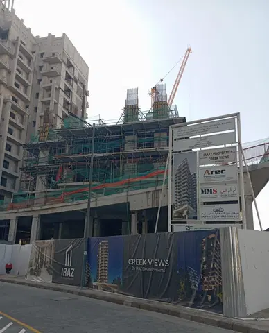 Ход строительства Creek Views, Healthcare City Phase 2 — 21 апреля 2026, готовность 21.66%, снимок 9 из 11