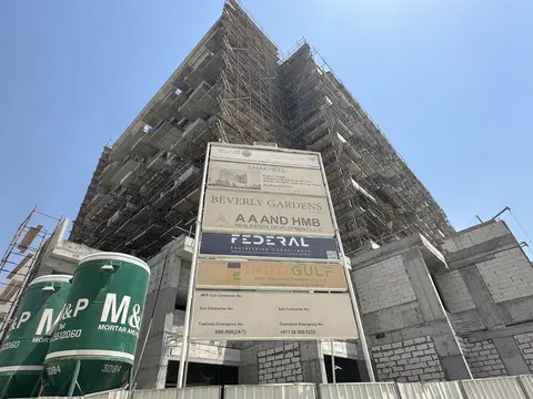 Beverly Gardens By Aa And Hmb Real Estate Development, Al Furjan construction progress — 8 June 2026, 60.04% complete, photo 1 of 20