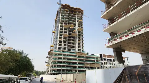 The Fifth Tower, Jumeirah Village Circle construction progress — 6 November 2025, 37.57% complete, photo 4 of 7