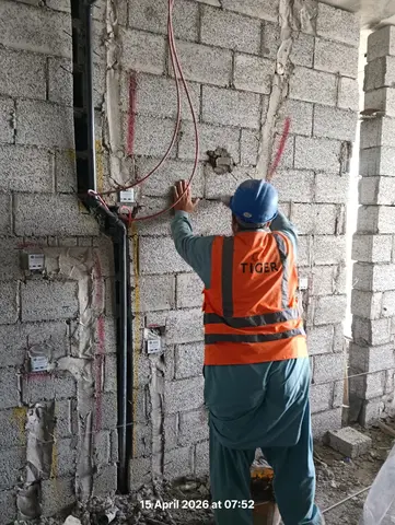 The Fifth Tower, Jumeirah Village Circle construction progress — 17 April 2026, 45.27% complete, photo 1 of 14