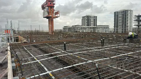 Haya On The Park, Town Square construction progress — 25 March 2026, 23.17% complete, photo 5 of 10