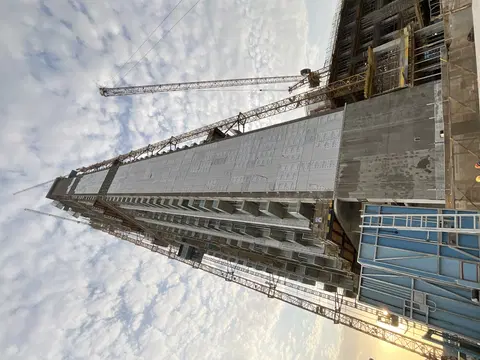 310 Riverside Crescent, Sobha Hartland 2 construction progress — 9 September 2026, 50.23% complete, photo 9 of 14